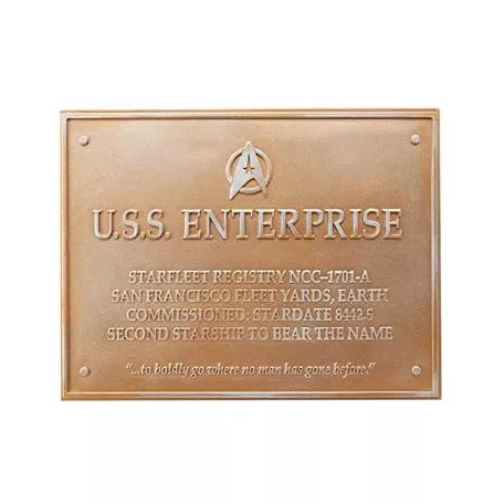 Eaglemoss Star Trek Discovery USS Enterprise NCC-1701-A Dedication Plaque-EMS-SSSUK907-Z68-C