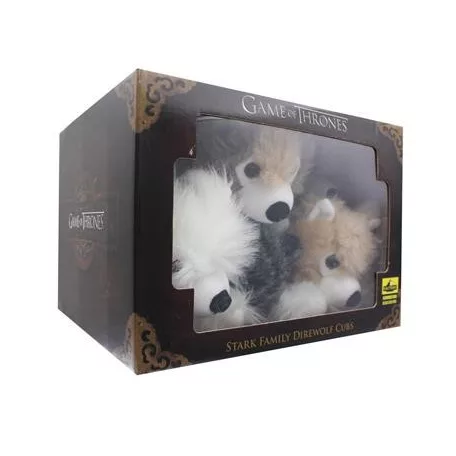 Game of Thrones Exclusive 6-Inch Plush Direwolf Prone Cub 6-Pack-FCE-408136-C