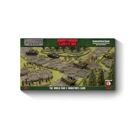 Battlefield In A Box - Travel: Cratered Rural Roads (x6) - Limited Edition-BB143