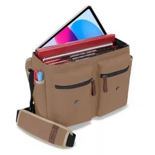 ENHANCE Designer Edition DnD Bag - Stylish RPG Player's Messenger Bag (Tan)-ENBCCDP100TNEW