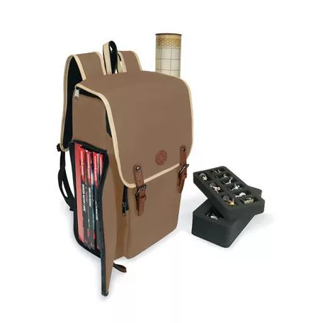 ENHANCE Designer Edition DnD Backpack - Stylish RPG Travel Bag (Tan)-ENBCCDR100TNEW