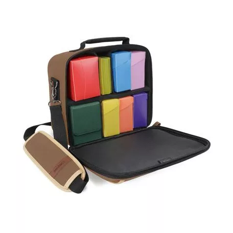 ENHANCE Designer Edition Compact MTG Bag with Customizable Interior (Tan)-ENBCCDC100TNEW