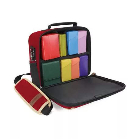 ENHANCE Designer Edition Compact MTG Bag with Customizable Interior (Red)-ENBCCDC100RDEW
