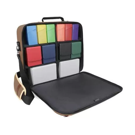 ENHANCE Designer Edition Trading Card Game Shoulder Bag for Deck Boxes (Tan)-ENBCCDK100TNEW
