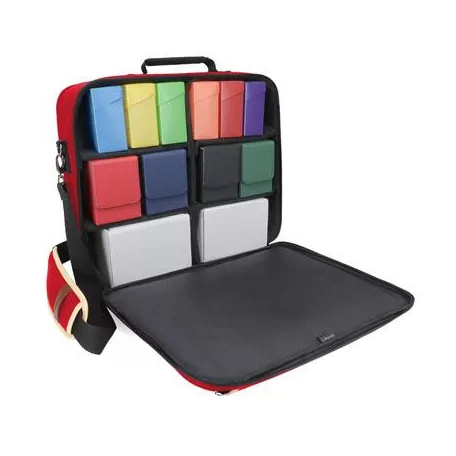 ENHANCE Designer Edition Trading Card Game Shoulder Bag for Deck Boxes (Red)-ENBCCDK100RDEW