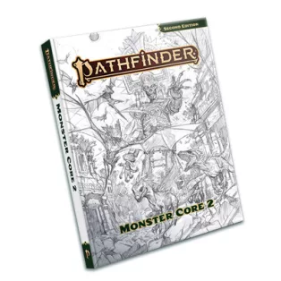 Pathfinder Monster Core 2 Sketch Cover (P2) - EN-PZO12009-SK