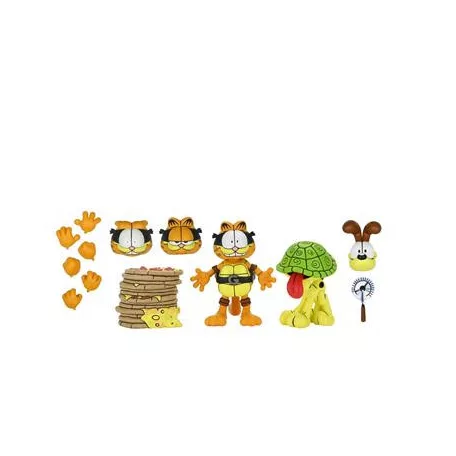 TMNT (Archie Comics) x Garfield - 7” Scale Action Figures - Ultimate Garfello & Odie-NE54516-01