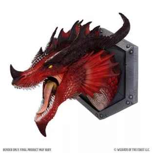 D&D Replicas of the Realms: Red Dragon 12" Trophy Plaque-WZK68522