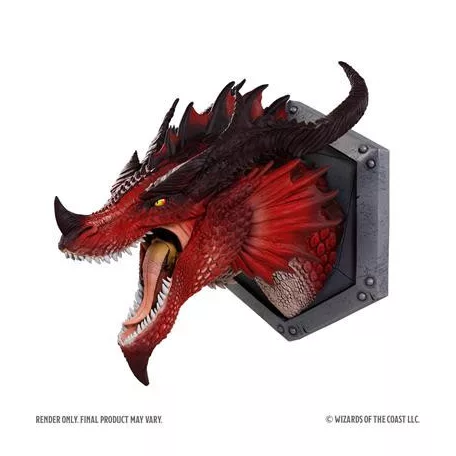 D&D Replicas of the Realms: Red Dragon 12" Trophy Plaque-WZK68522