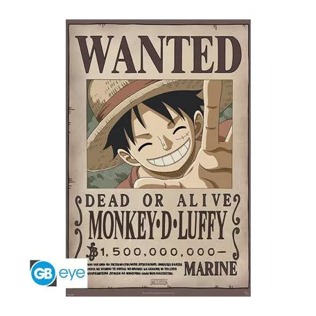 ONE PIECE - Poster Maxi 91.5x61 - Wanted Luffy New 2-ABYDCO583