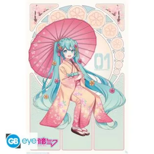 HATSUNE MIKU - Poster Maxi 91.5x61 - Sakura Kimono-GBYDCO587