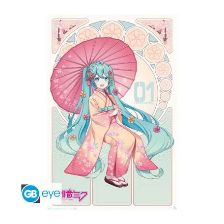 HATSUNE MIKU - Poster Maxi 91.5x61 - Sakura Kimono-GBYDCO587