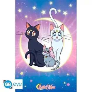 SAILOR MOON - Poster Maxi 91.5x61 - Luna, Artemis & Diana-ABYDCO792