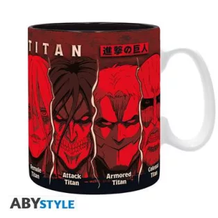 ATTACK ON TITAN - Mug - 460 ml - All Titans - subli - box-ABYMUGA676
