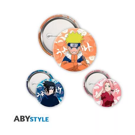 NARUTO - Badge Pack - Naruto, Sasuke, Sakura-ABYACC575