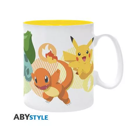 POKEMON- Mug - 460 ml - Pikachu and starters - subli - box-ABYMUGA578