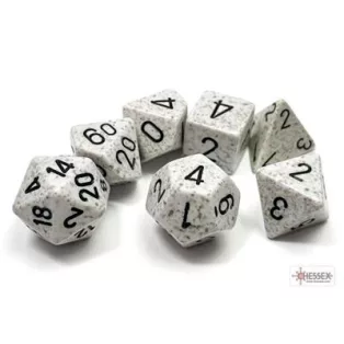 Speckled Arctic Camo Polyhedral 7-Die Set-25311