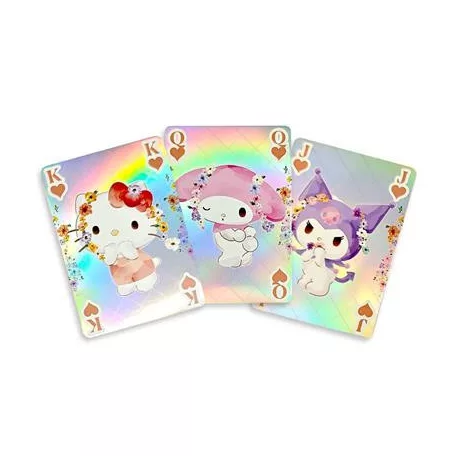 Hello Kitty & Friends - Holographic Playing Cards - Pastel Vivid - French-suited Deck 54 Cards-SAK70394