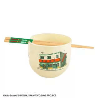The Legendary Hitman Ramen bowl with chopsticks - Sakamoto Days-CR4451