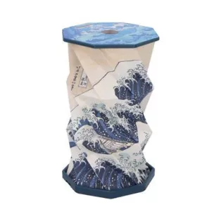The Great Wave Off Kanagawa Foldable Lamp Rechargeable USB Powered 21cm-B7316C25