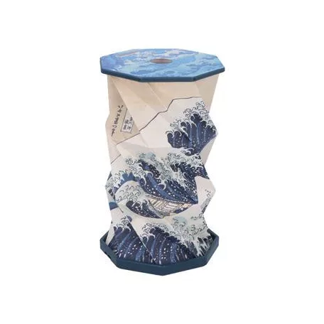 The Great Wave Off Kanagawa Foldable Lamp Rechargeable USB Powered 21cm-B7316C25