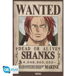 ONE PIECE - Poster Maxi 91.5x61 - Wanted Shanks Wano-GBYDCO654