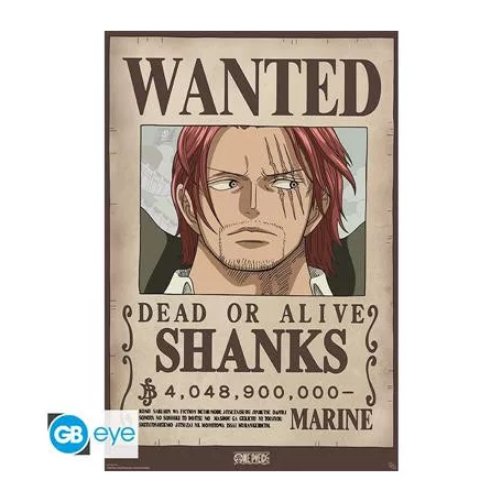 ONE PIECE - Poster Maxi 91.5x61 - Wanted Shanks Wano-GBYDCO654