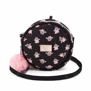Oh My Pop Pug Runde Schultertasche-37755