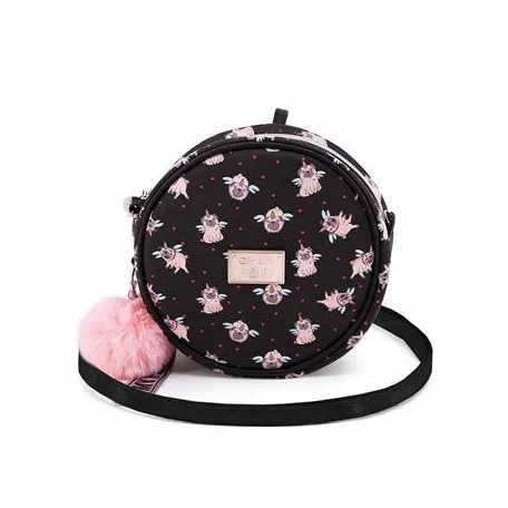 Oh My Pop Pug Runde Schultertasche-37755