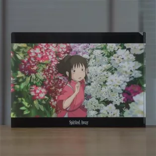 Spirited Away - A4 Size Clear Folder Among the flower-MOVIC-64702