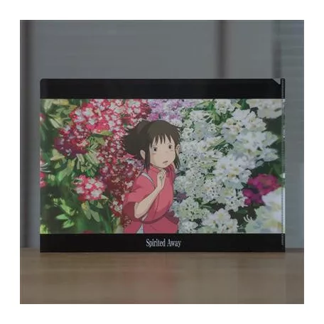 Spirited Away - A4 Size Clear Folder Among the flower-MOVIC-64702
