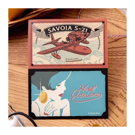 Porco Rosso - Retro Stickers Savoia & Gina-MOVIC-78463