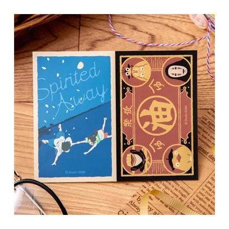 Retro Stickers Chihiro and Haku & Aburaya - Spirited Away-MOVIC-78464