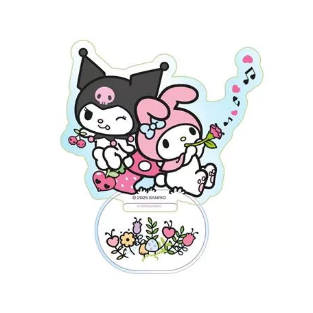 Kuromi & My Melody - Holograpic Acrylic Standee - 8x6cm-SAN-ACL-04628