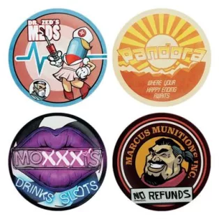 Borderlands Set of 4 Coasters-DPI-BL01