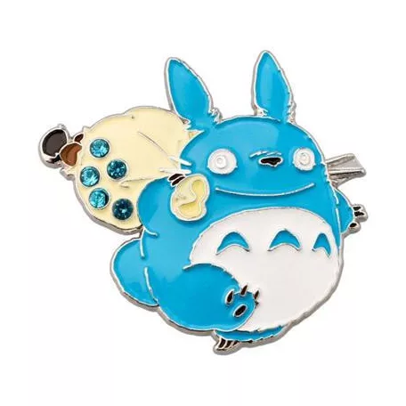 My Neighbor Totoro - Metal Brooch Middle Totoro-SEISEN-14698
