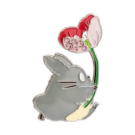 My Neighbor Totoro - Metal Brooch - Totoro Flower-SEISEN-14696