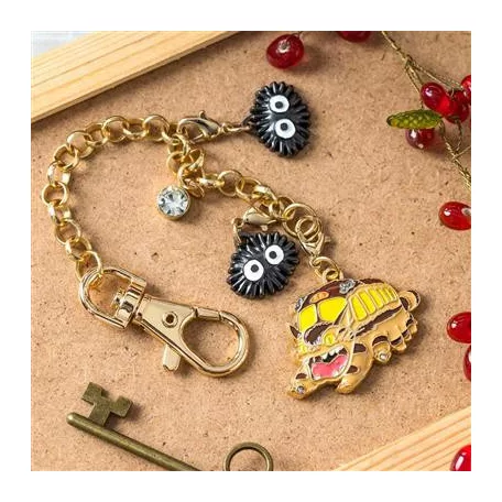My Neighbor Totoro - Charm Chain Catbus & Soot Sprites-SEISEN-14676