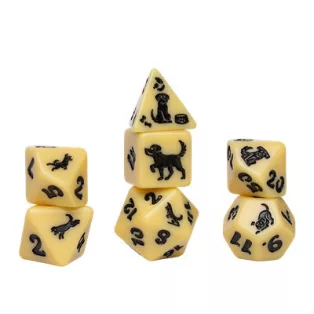 Sirius Dice - Animal Dice Set - Golden Pup-SDZ0026-04