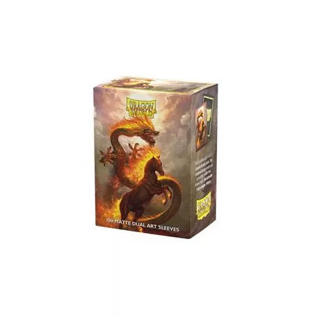Dragon Shield Standard Dual Art Sleeves - Fire Horse 2026 (100 Sleeves)-AT-12115