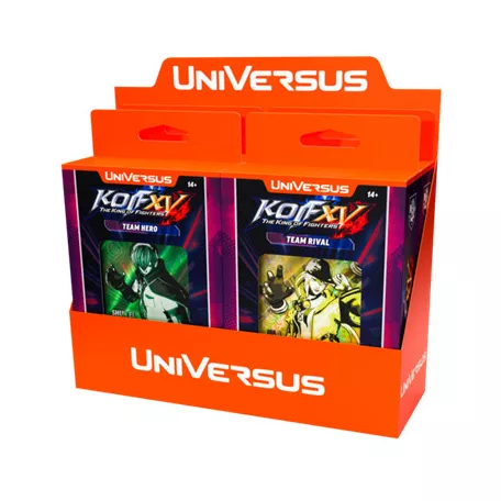 UniVersus CCG: The King of Fighters XV: Challenger Series Display (4 Decks) - EN-UVSKF03-AD