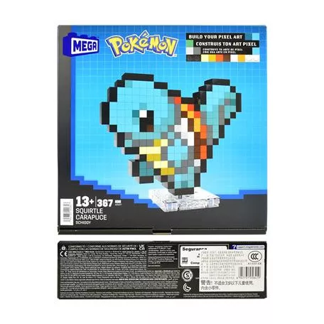 Mega Pokemon Pixel Art Squirtle [Importer label on product]-HTH77