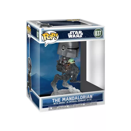 Funko POP! Rides DLX: The Mandalorian with Grogu in Imperial Remnant AT-RT-FK90812