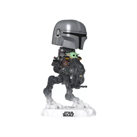 Funko POP! Rides DLX: The Mandalorian with Grogu in Imperial Remnant AT-RT-FK90812