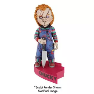 Bride of Chucky - Head Knocker - Chucky ﻿(Heart Connect Base)-NE42979-01