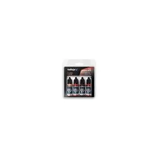 Vallejo - TMM / Set 4 colors - Ruby Red Paint Set-77254