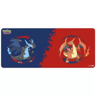 UP - Mega Charizard X and Mega Charizard Y 6ft Table Playmat for the Pokémon Trading Card Game-16739