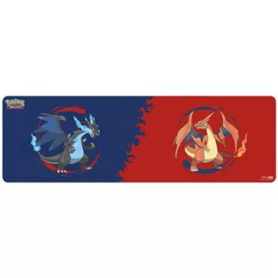 UP - Mega Charizard X and Mega Charizard Y 8ft Table Playmat for the Pokémon Trading Card Game-16740