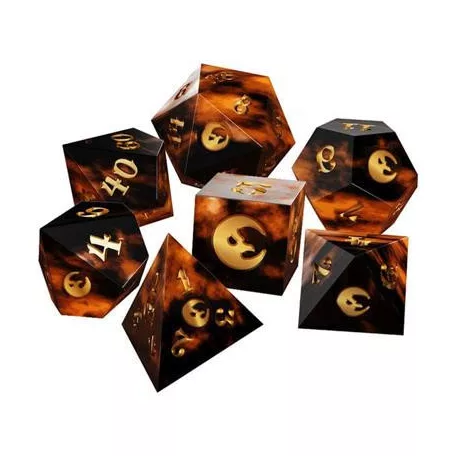 The Crooked Moon Resin Dice-AVNLAE-TCM-DCMS