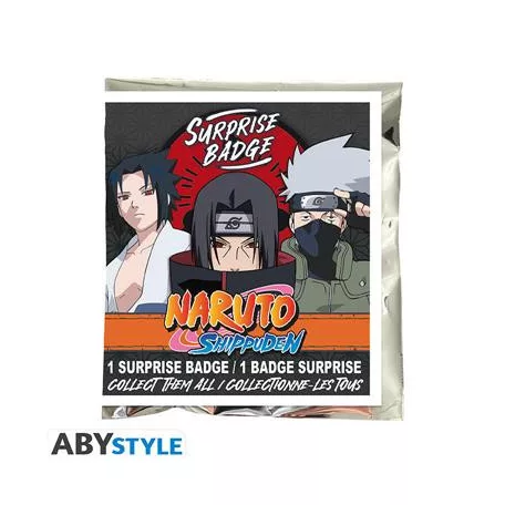 NARUTO SHIPPUDEN - Surprise bag - Badge 50mm - CDU of 26-ABYACC610